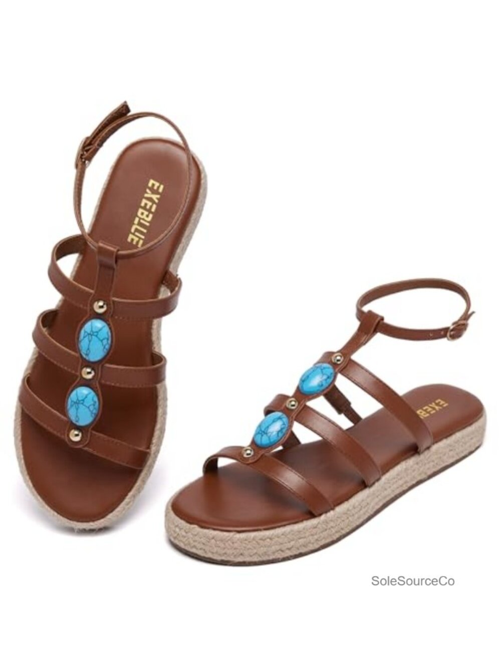 Women's Platform Sandals Comfortable Soft Wedge Shoes Dressy Adjustable